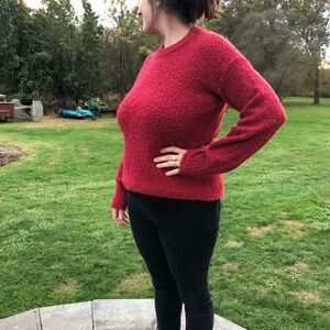 Old Navy Bold Red Knit Sweater
